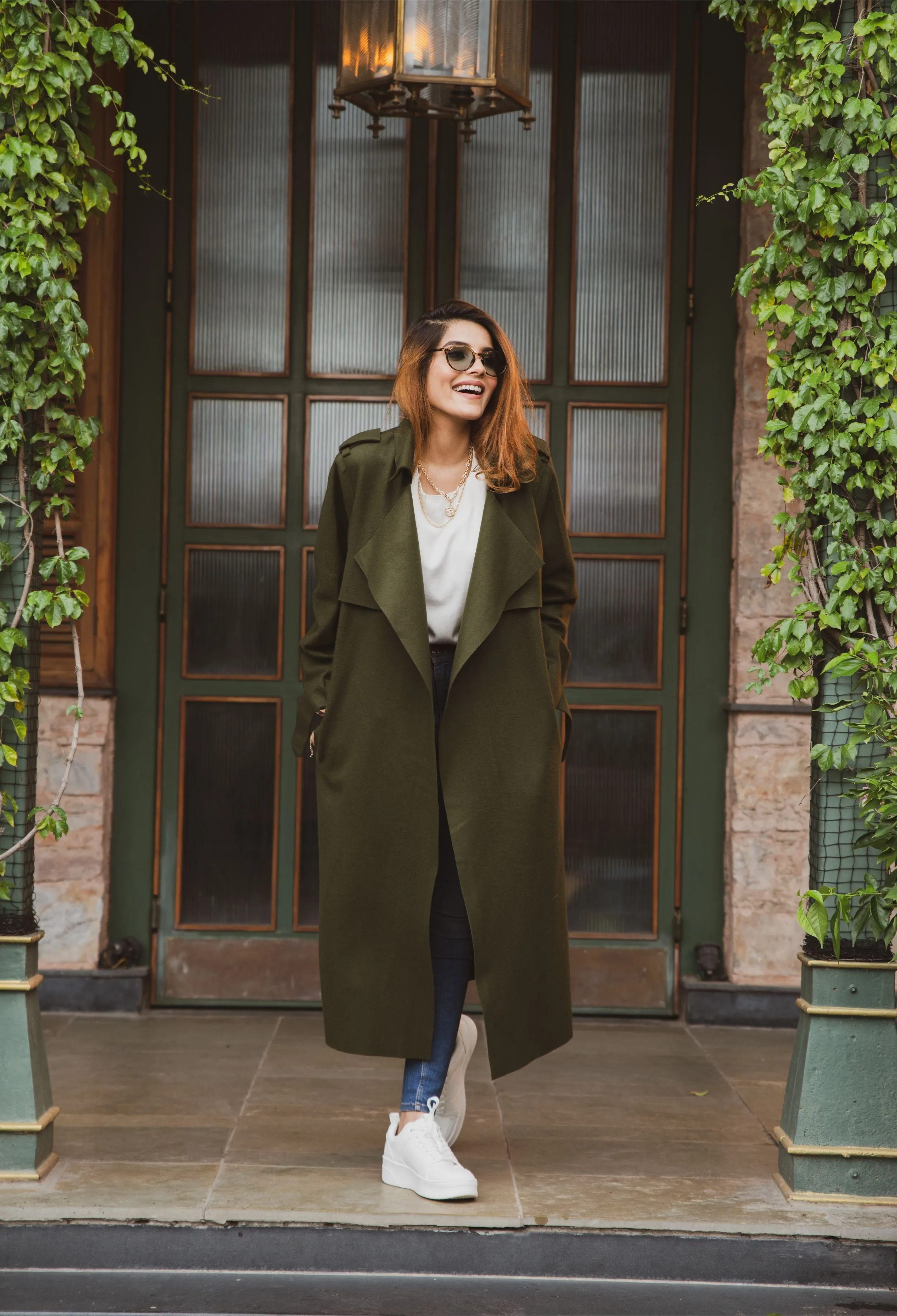 WOOL LONGLINE TRENCH COAT