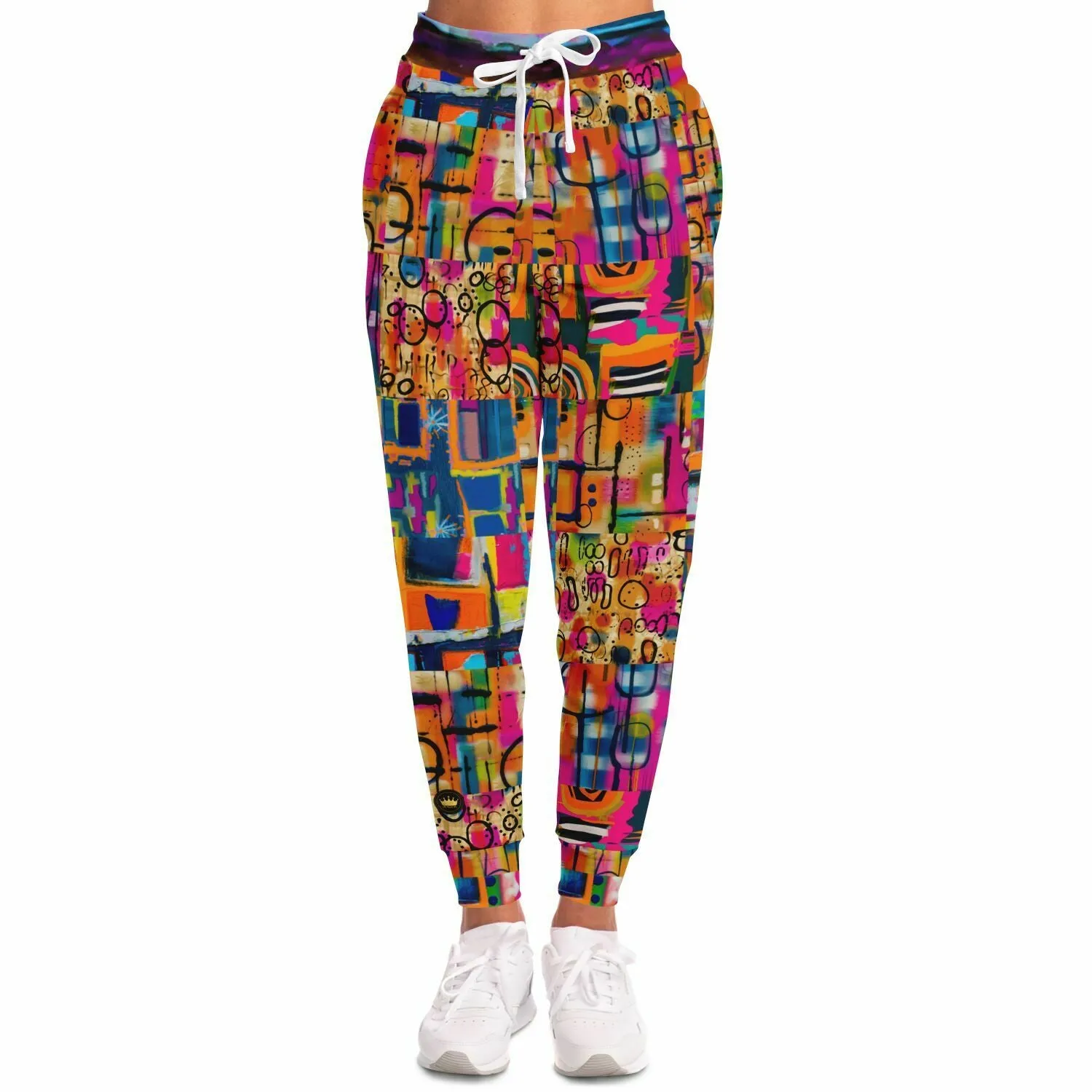 You Got Me Abstract Leopard Graffiti Eco-Poly Unisex Joggers