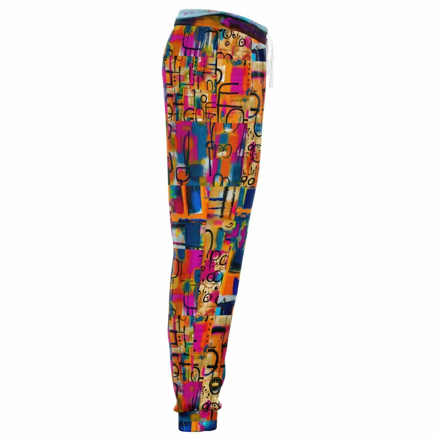 You Got Me Abstract Leopard Graffiti Eco-Poly Unisex Joggers