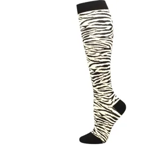 Zebra Print Compression Sock