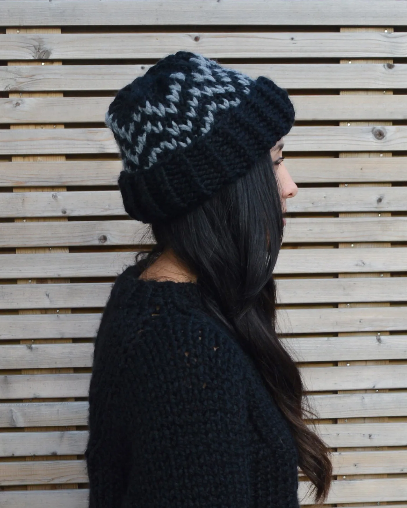 ZigZag Beanie - Downloadable Chunky Knitting Pattern